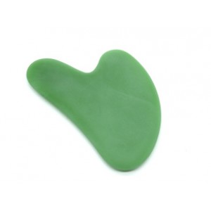 Скребок Гуаша из нефрита матового (имитация) "Сердечко" 79*52мм (иск.)