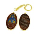 Брелок иконка из обсидиана " Семистрельная" 28*53мм овал.