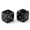 Кубик-зарик из обсидиана 10*10мм  комплект 2шт.