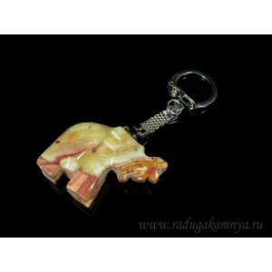 Брелок из оникса слон 40*13*30