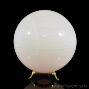 Шар из камня оникс розовый (диаметр 125мм)