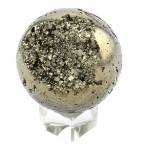 Шар с жеодой из пирита диаметр 60мм, 488г