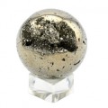 Сувенирный шар из пирита диаметр 54мм, 371г