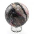 Шар из родонита, диаметр 74мм, 658г