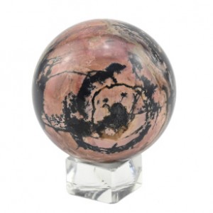 Шар из родонита, диаметр 65мм, 511г Шар из родонита, диаметр 65мм, 511г