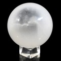 Шар из селенита белого, диаметр 76мм, 538г.