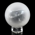 Шар из селенита белого, диаметр 79мм, 618г
