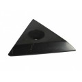 Подставка из шунгита под шар 7-8см средняя треугольная, полированная