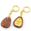 Брелок из янтаря с молитвой 30*40мм