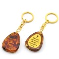 Брелок из янтаря с молитвой к Святой мученице Иулии 30*40мм