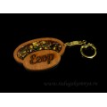 Брелок именной из дерева с янтарём "Егор", 71*48мм