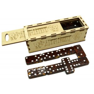 Домино из янтаря 180*65*55мм цвет коньячный Домино из янтаря 180*65*55мм цвет коньячный