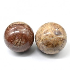 Шар из яшмы, диаметр 59-60мм, 306-331г