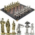 Шахматы подарочные с металлическими фигурами "Дон Кихот", 450*450мм