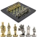 Шахматы подарочные с металлическими фигурами "Византийская империя", 250*250мм
