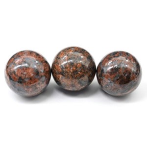 Шар из гранита калгуваара, диаметр 49-50мм, 163-173г