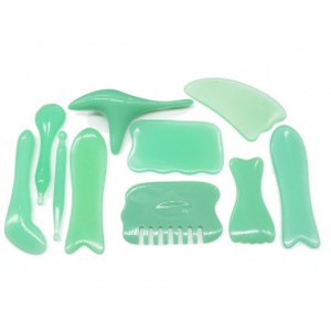 Набор массажеров из полимера цвет зеленый, 10 предметов (иск.) Набор массажеров из полимера цвет зеленый, 10 предметов (иск.)