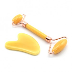 Гуаша набор массажеров цвет желтый, 2 предмета в упаковке (иск.)