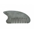 Скребок Гуаша Гребень из базальта (Бяньши) 107*56мм Скребок Гуаша Гребень из базальта (Бяньши) 107*56мм