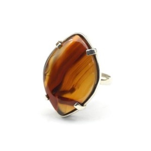 Кольцо агат 18*25мм