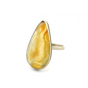 Кольцо агат " Капля " 15*29мм