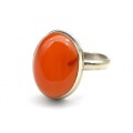 Кольцо агат " Капля " 30*41мм.