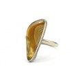 Кольцо с агатом "Грация" 10*24мм