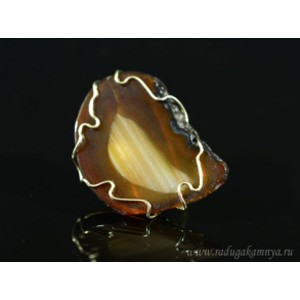 Кольцо агат 34*43мм