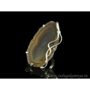 Кольцо из агата 26*50мм.