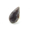 Кольцо с агатом ботсвана "Капля" 25*43мм Кольцо с агатом ботсвана "Капля" 25*43мм