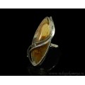 Кольцо из агата мохового 37*15мм