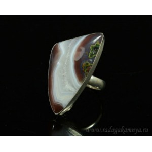 Кольцо агат "Грация" 20*36мм