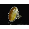 Кольцо агат 17*28мм