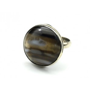 Кольцо агат 21мм