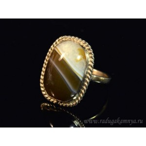 Кольцо из агата 19*25мм