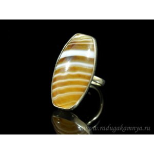 Кольцо из агата 16*31мм