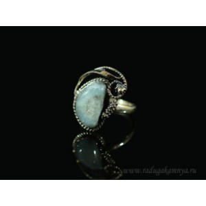 Кольцо из аквамарина 17*22мм