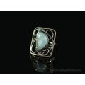 Кольцо из аквамарина 21*25мм