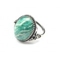 Кольцо амазонит 18*23мм.