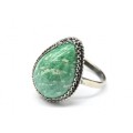 Кольцо амазонит " Капля " 15*22мм.