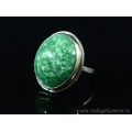 Кольцо амазонит " Овал " 22*25мм.