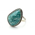 Кольцо амазонит 13*23мм.
