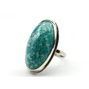 Кольцо амазонит " Овал " 19*32мм.