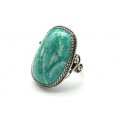 Кольцо амазонит 21*31мм