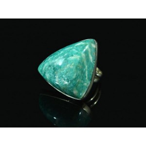 Кольцо с амазонитом " Грация " 30*33мм