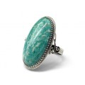 Кольцо амазонит 21*36мм.