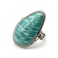 Кольцо амазонит 23*37мм