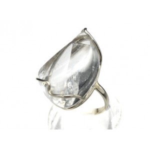 Кольцо горный хрусталь 20*30мм