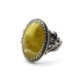 Кольцо лизардит "Овал" 15*22мм.