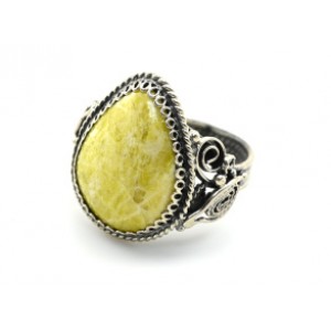 Кольцо лизардит " Капля " 17*22мм Кольцо лизардит " Капля " 17*22мм